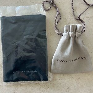 David yurman dust bag and wipe